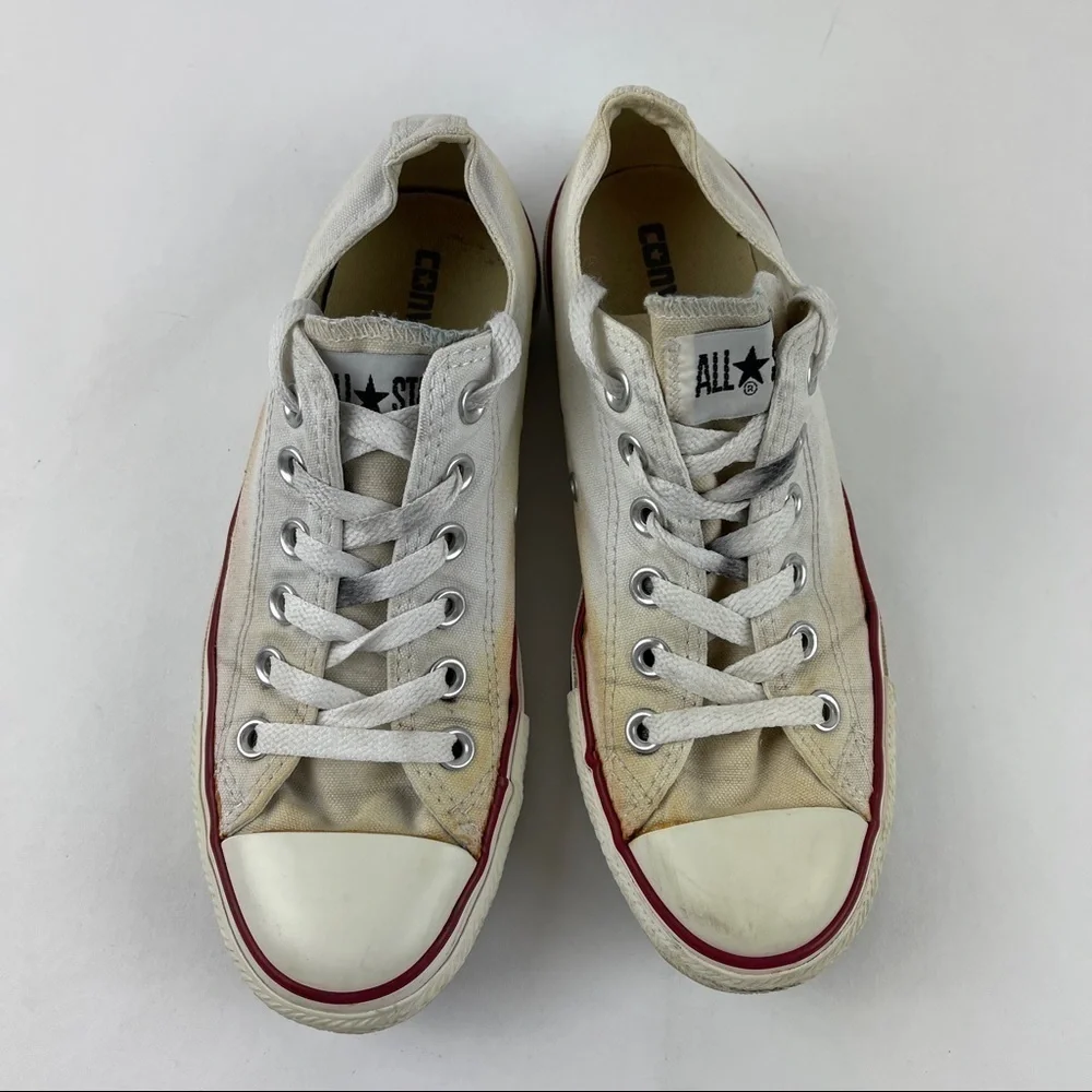 Converse All Stars Womens Size 7 White Low Top Chuck Taylor - Picture 3 of 7